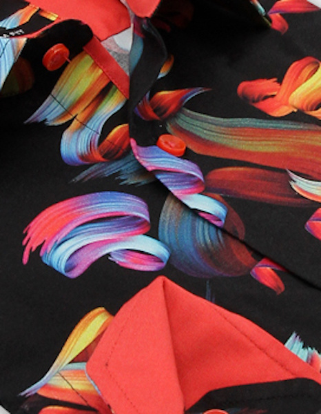 Heren Overhemd - Colourful Prints - Zwart-2