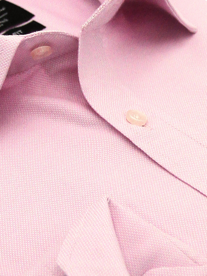 Heren Overhemd - Plain Oxford Shirts - Roze-2
