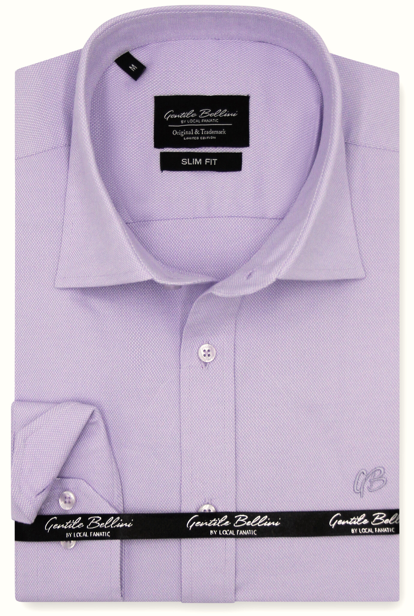 Heren Overhemd - Plain Oxford Shirts - Paars-1