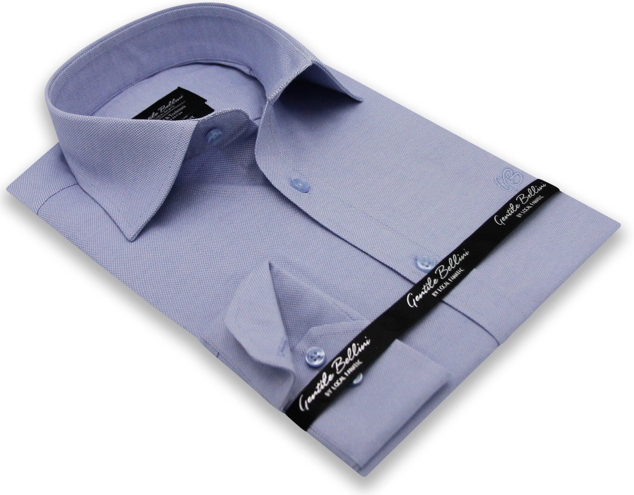 Heren Overhemd - Plain Oxford Shirts - Blauw-3