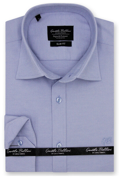 Heren Overhemd - Plain Oxford Shirts - Blauw
