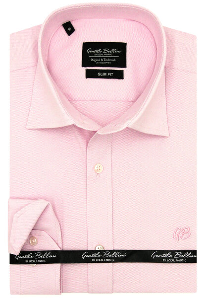 Heren Overhemd - Plain Oxford Shirts - Roze