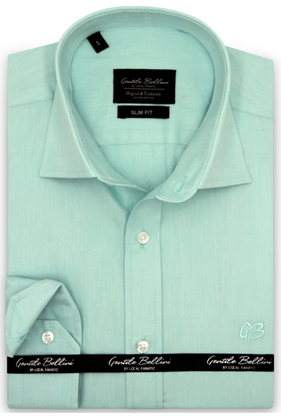 Heren Overhemd - Plain Oxford Shirts - Groen