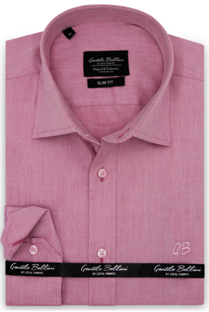 Heren Overhemd - Plain Oxford Shirts - Fuchsia
