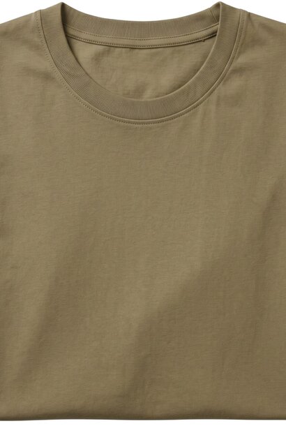 Heren T shirt - Oversized T shirt Heren - GB6530-17 -  Donker Bruin
