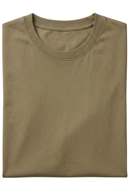 Heren T shirt - Oversized T shirt Heren - GB6530-17 -  Donker Bruin