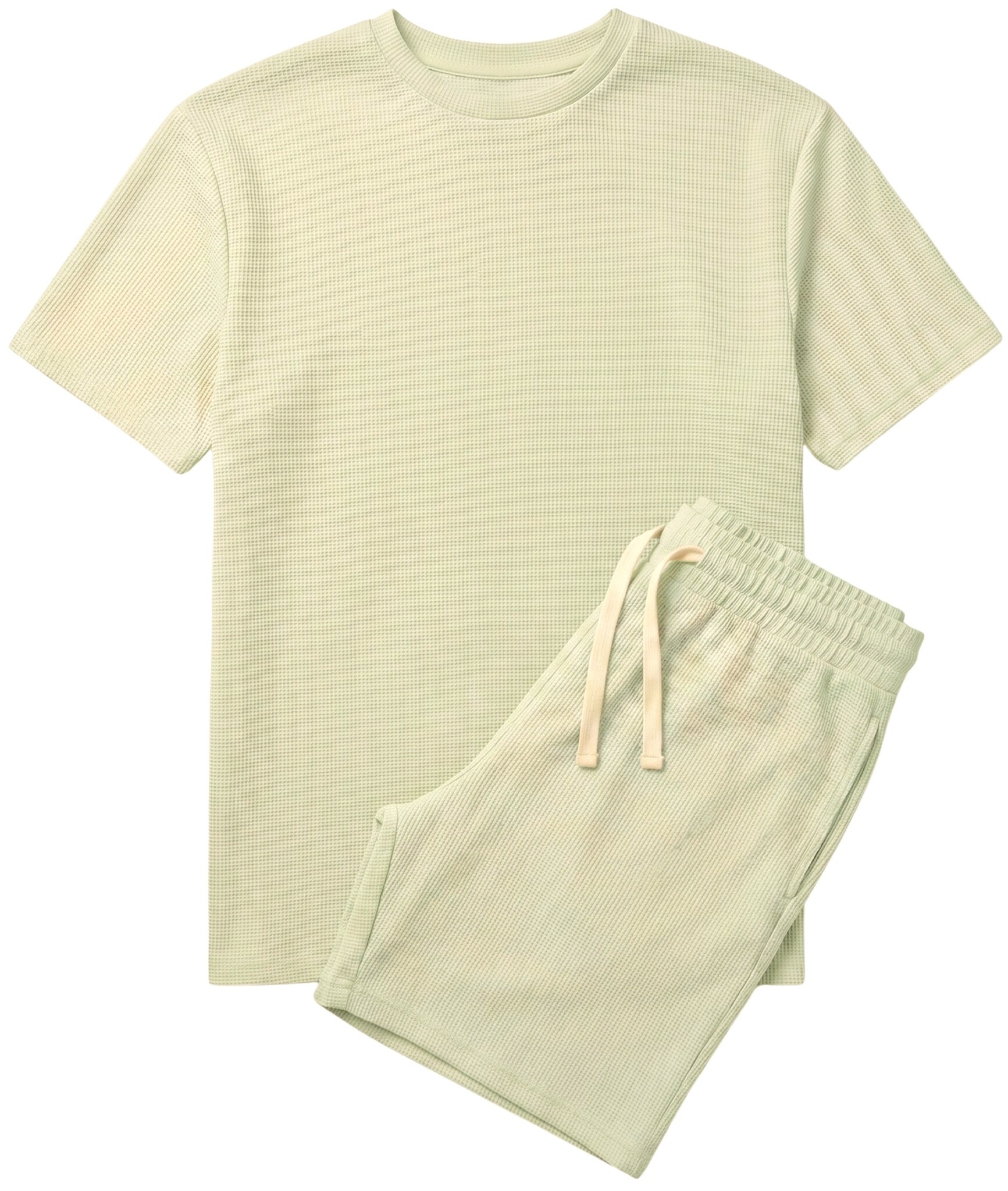 Zomerset Heren - Oversized T shirt en Shorts Heren - Twinset - GB-918 - Beige-1