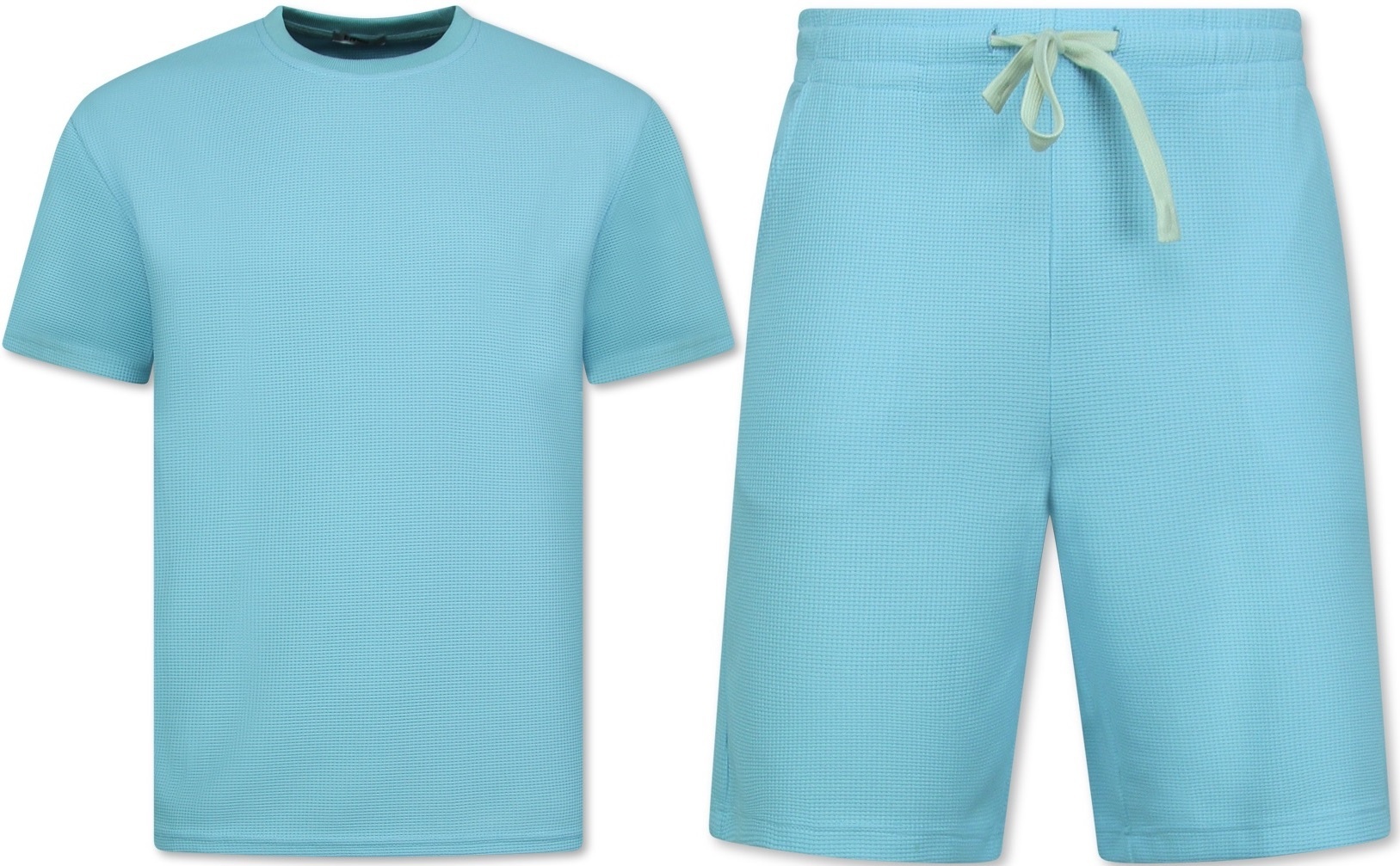 Zomerset Heren - Oversized T shirt en Shorts Heren - Twinset - GB-918 - Turquoise-2