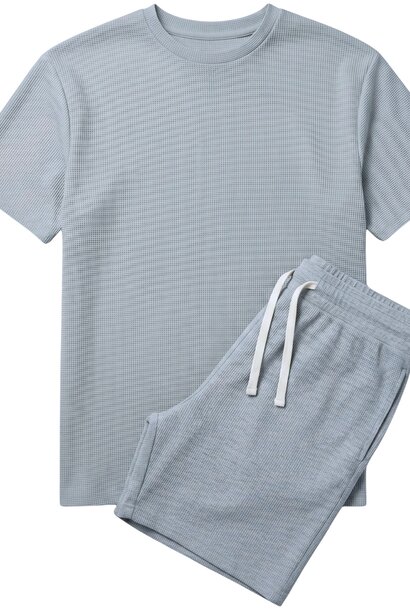 Zomerset Heren - Oversized T shirt en Shorts Heren - Twinset - GB-918 - Grijs