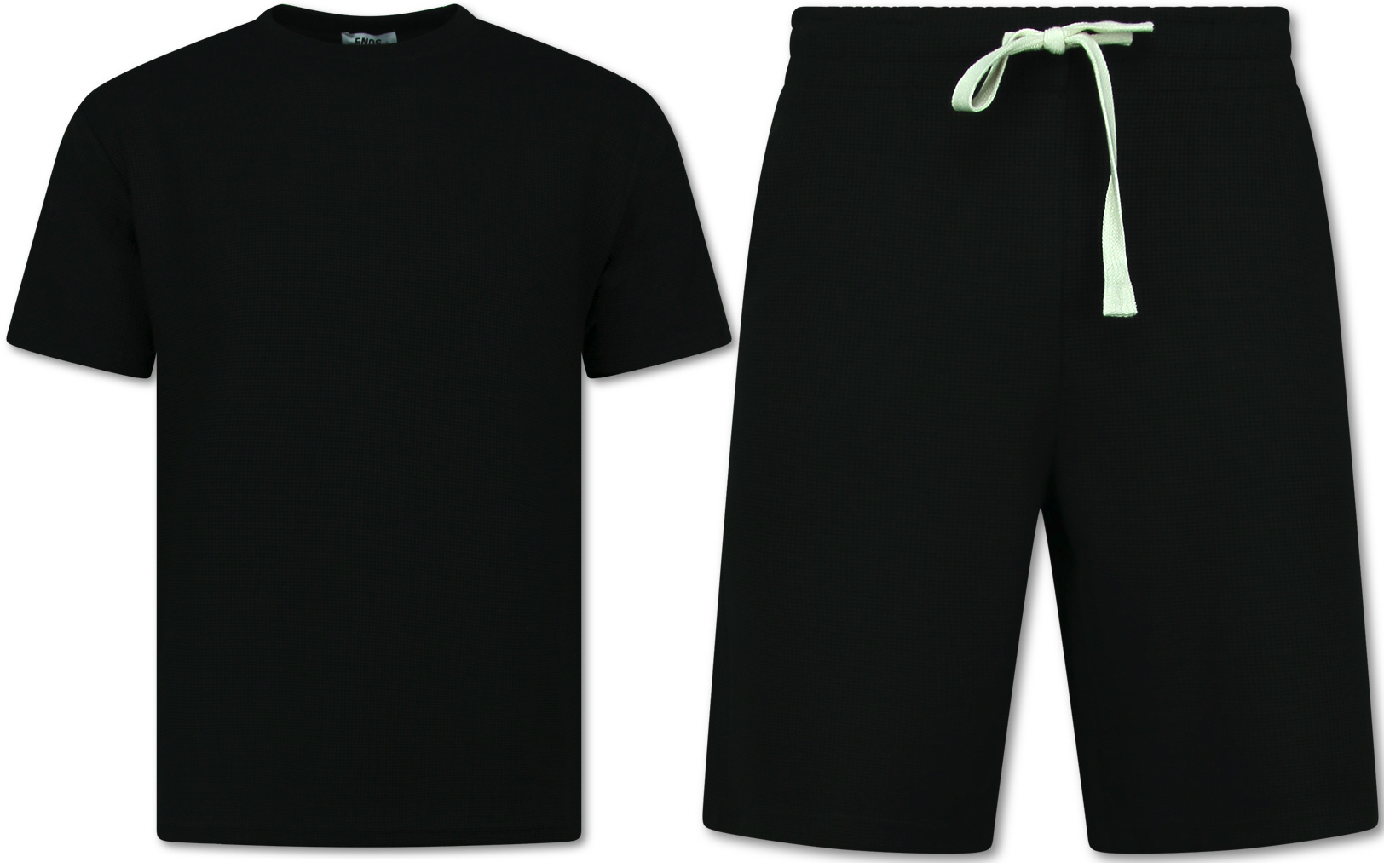 Zomerset Heren - Oversized T shirt en Shorts Heren - Twinset - GB-918 - Zwart-2