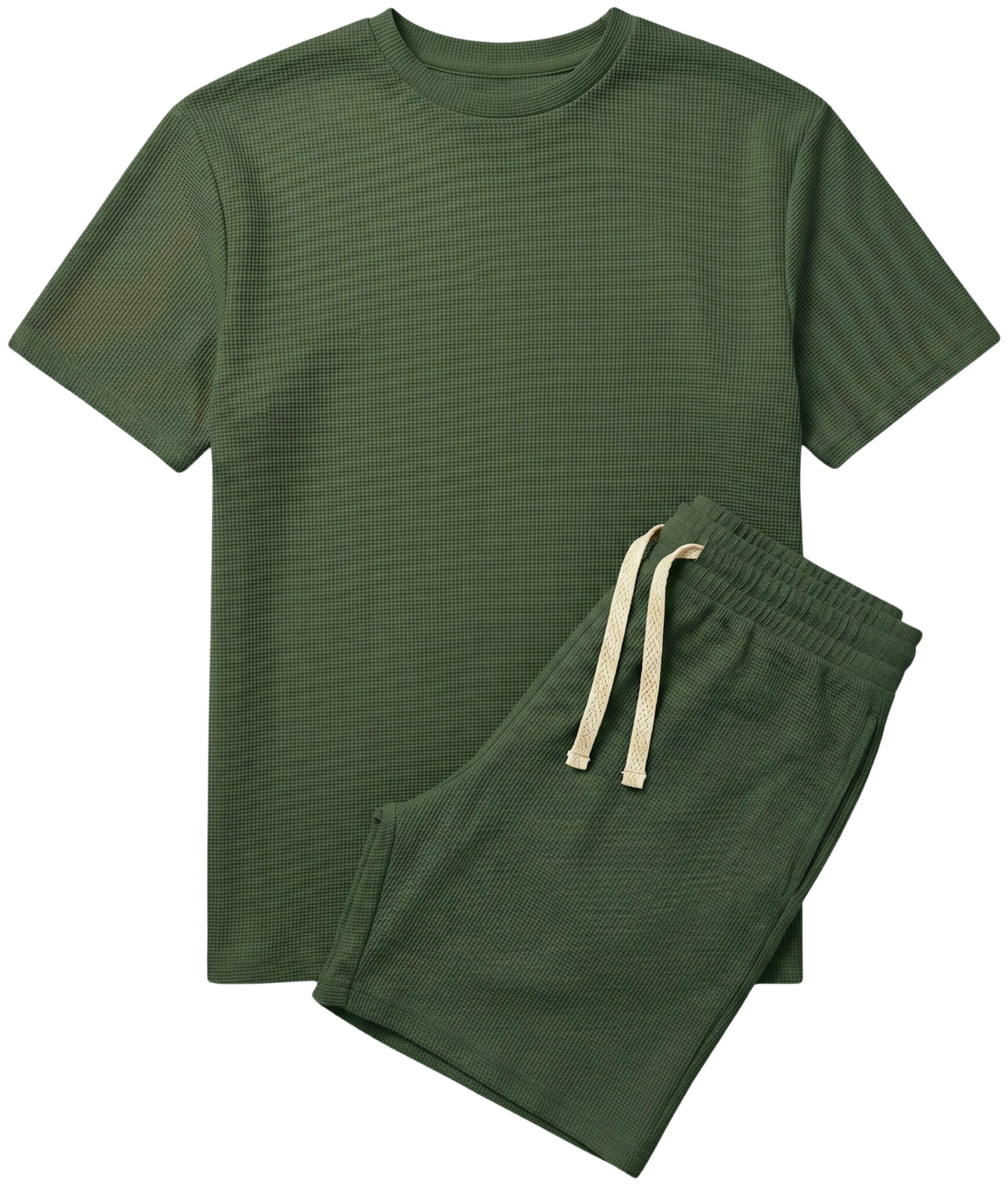 Zomerset Heren - Oversized T shirt en Shorts Heren - Twinset - GB-918 - Army Groen-1