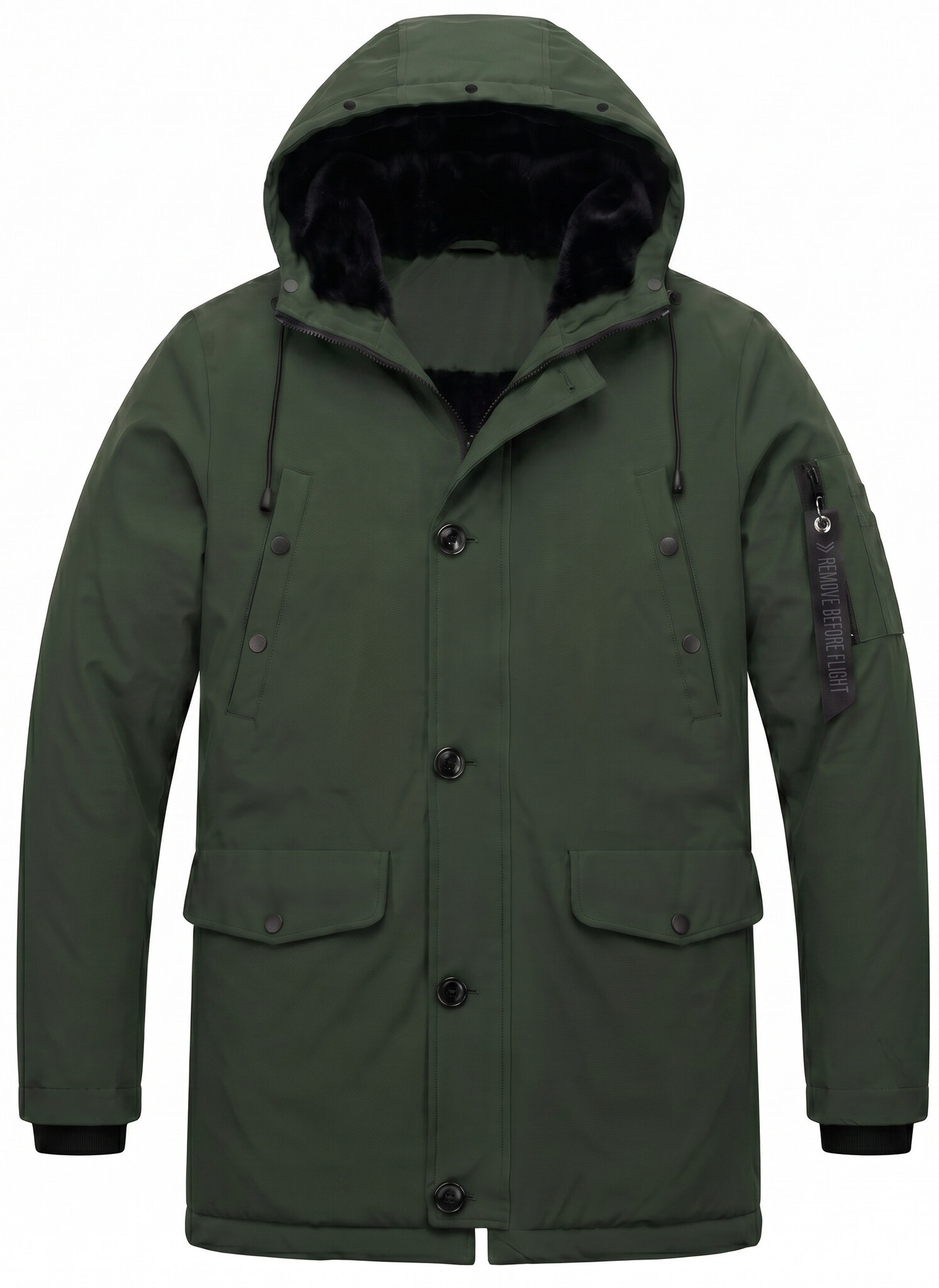 Parka Heren Winterjas - Winterjas Heren - LF7103 - Groen-1