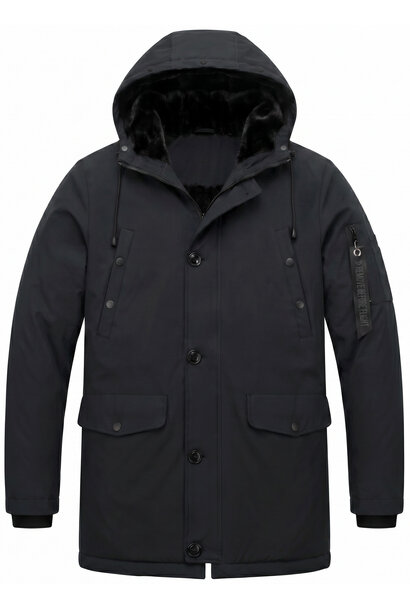 Parka Heren Winterjas - Winterjas Heren - LF7103 - Zwart