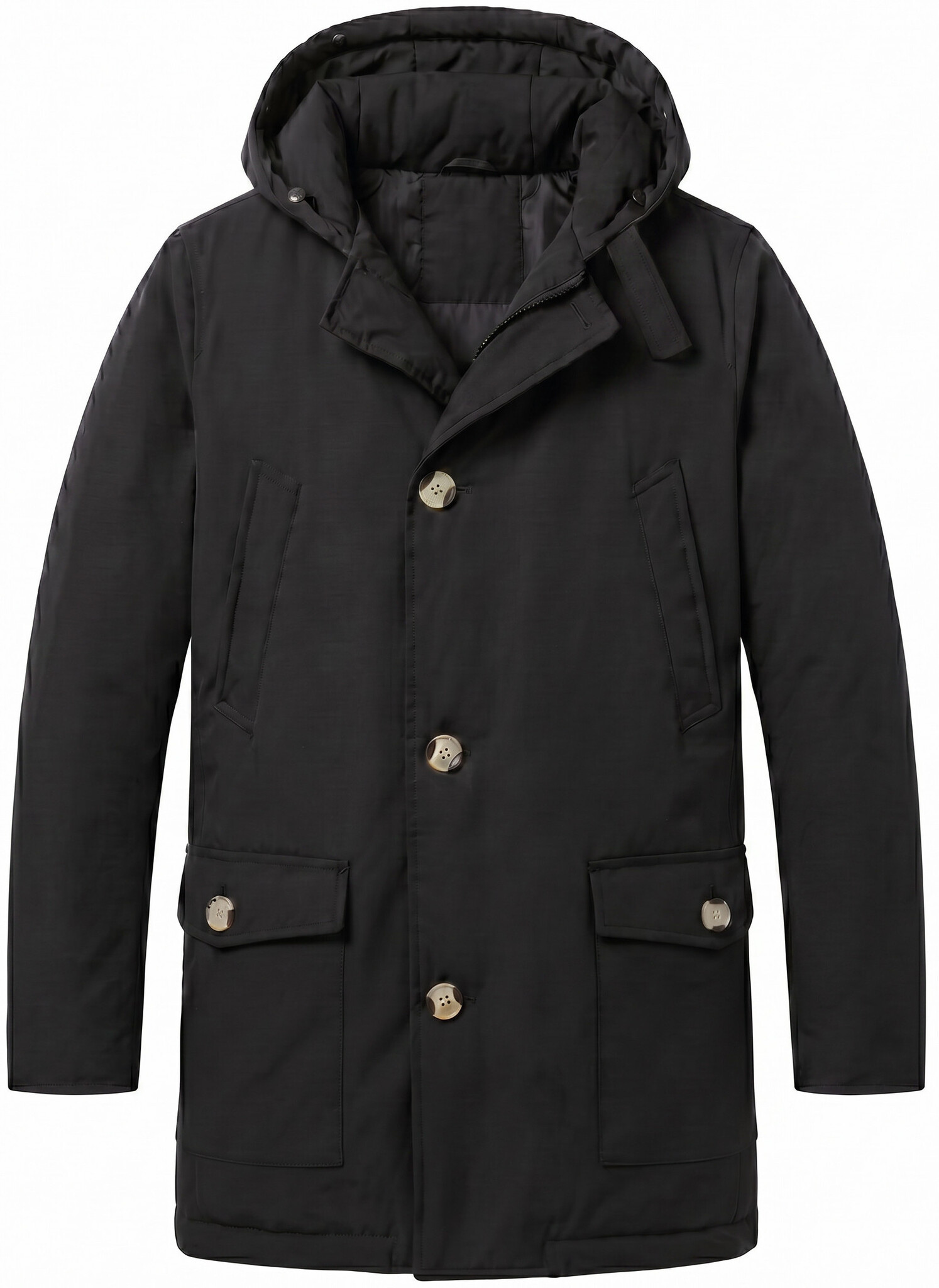 Parka Heren Winterjas - Heren Winterjas - LF7101 - Zwart-1