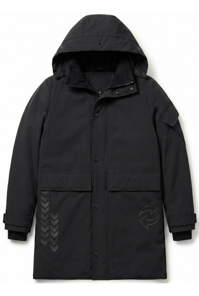 Lange Jas Heren - Winterjas Heren - LF9803 - Zwart