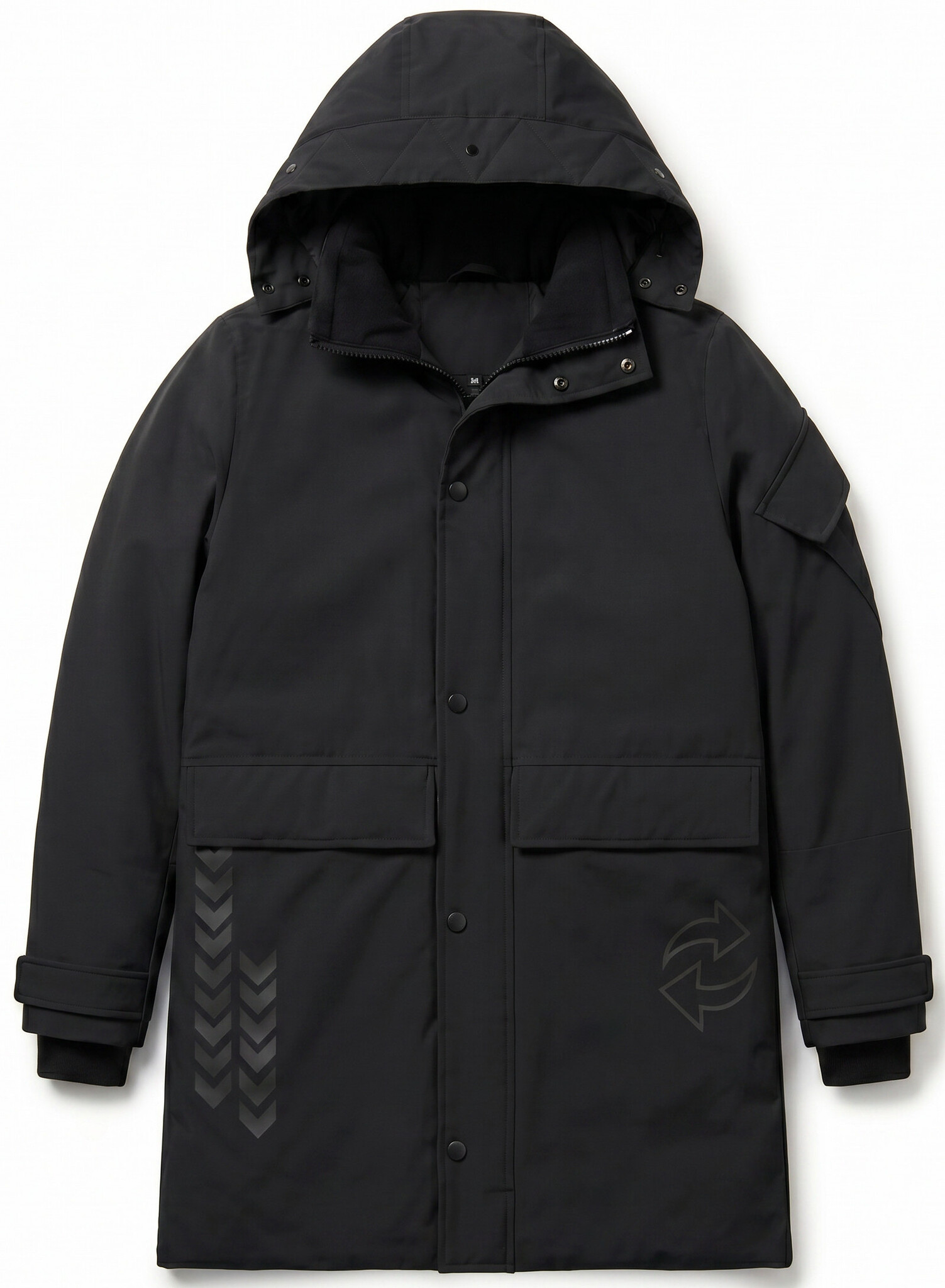 Lange Jas Heren - Winterjas Heren - LF9803 - Zwart-1