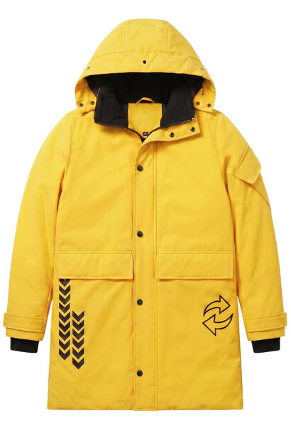 Lange Jas Heren - Winterjas Heren - LF9803 - Geel