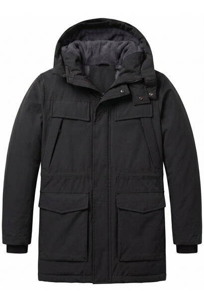 Parka Heren - Heren Winterjassen Volwassen - LF891 - Zwart