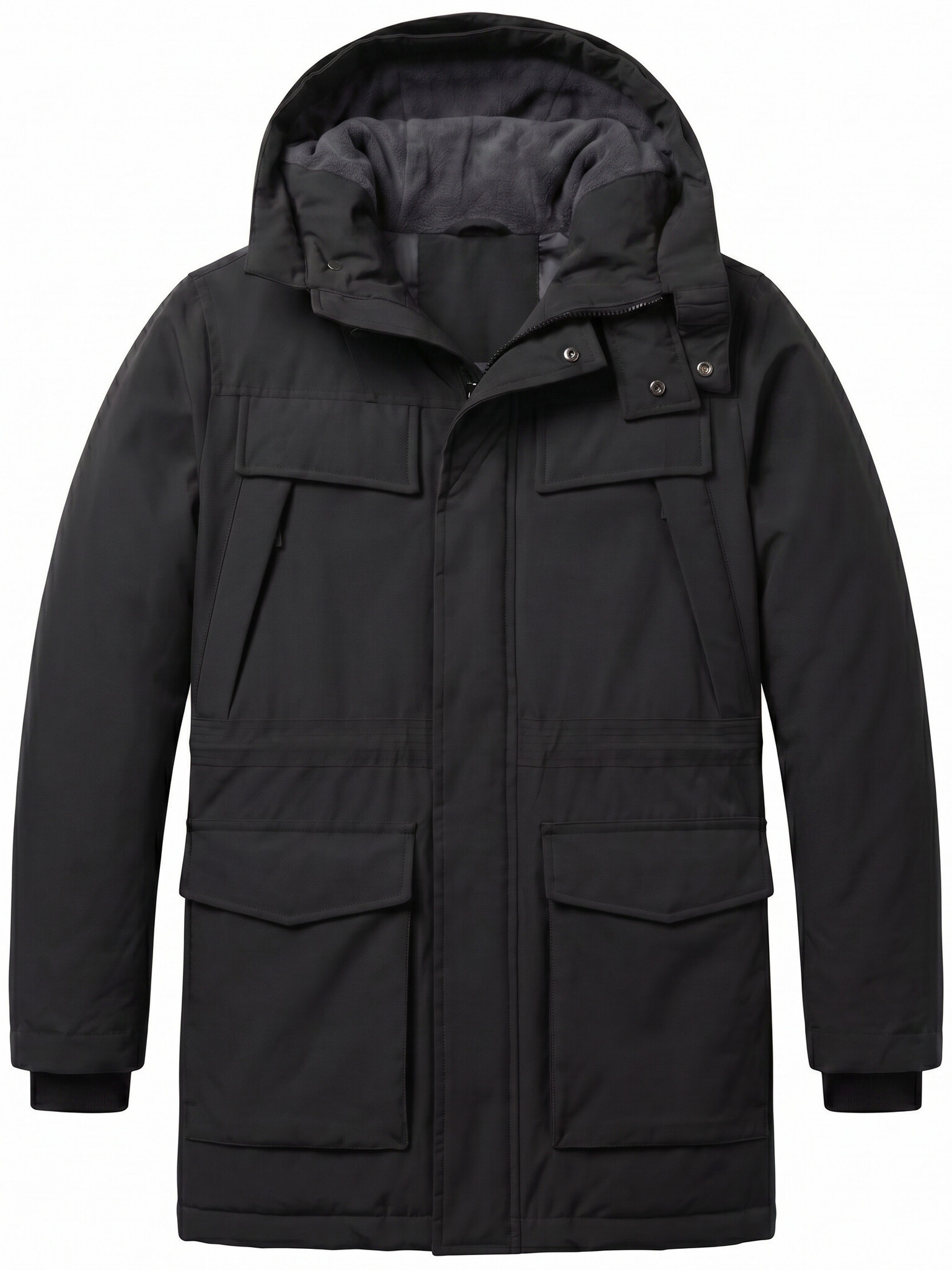 Parka Heren - Heren Winterjassen Volwassen - LF891 - Zwart-1