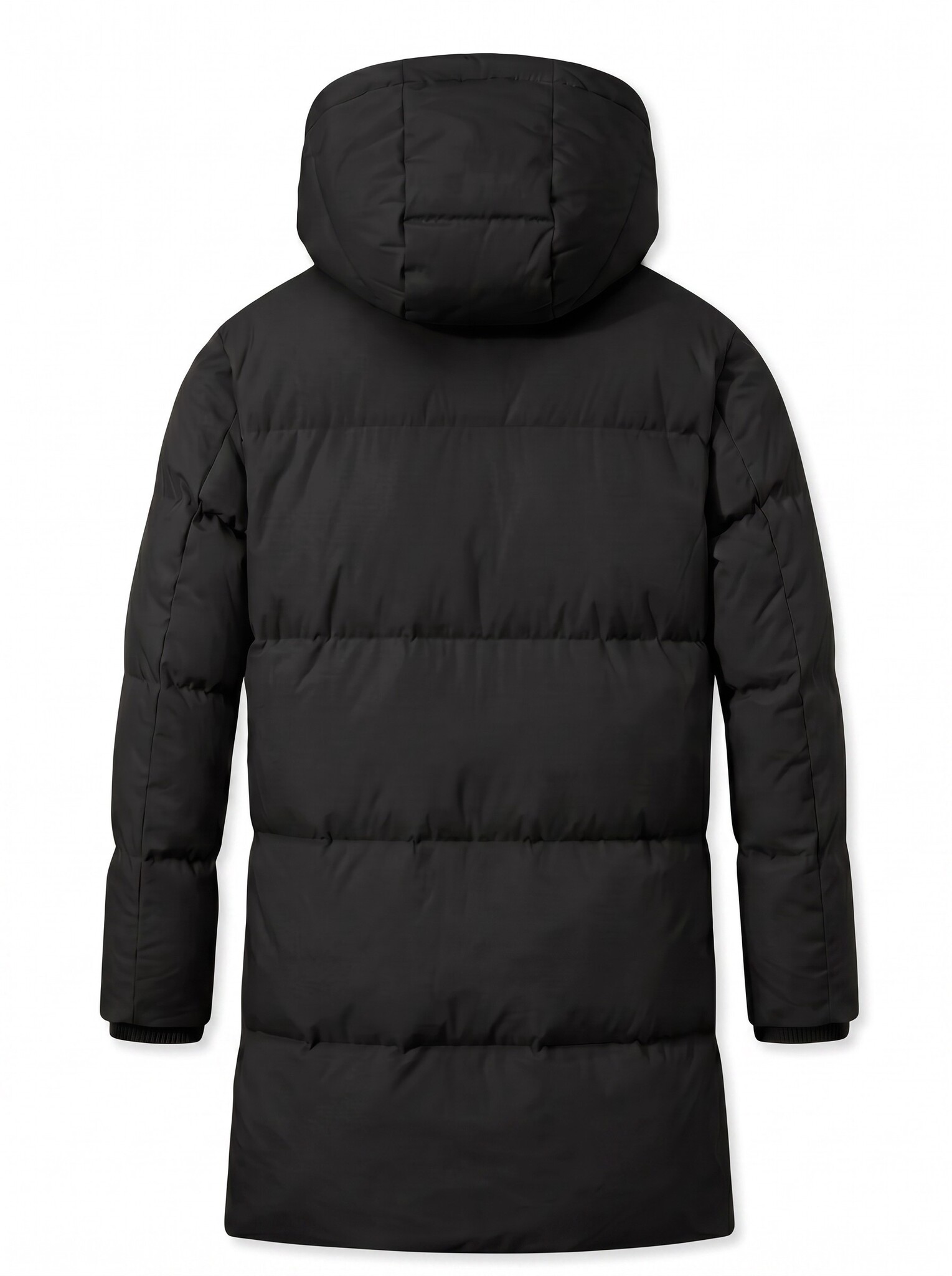 Lange Puffer Jas Heren - Heren Jas Winter - LF3361 - Zwart-3