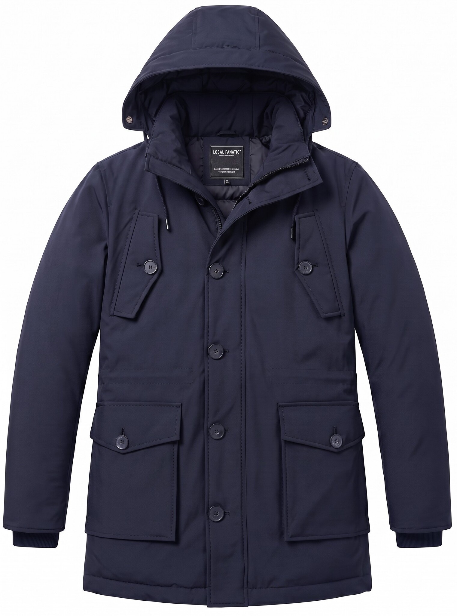 Gewatteerde Jassen - Heren Winterjassen Volwassen - LF8202 - Blauw-1