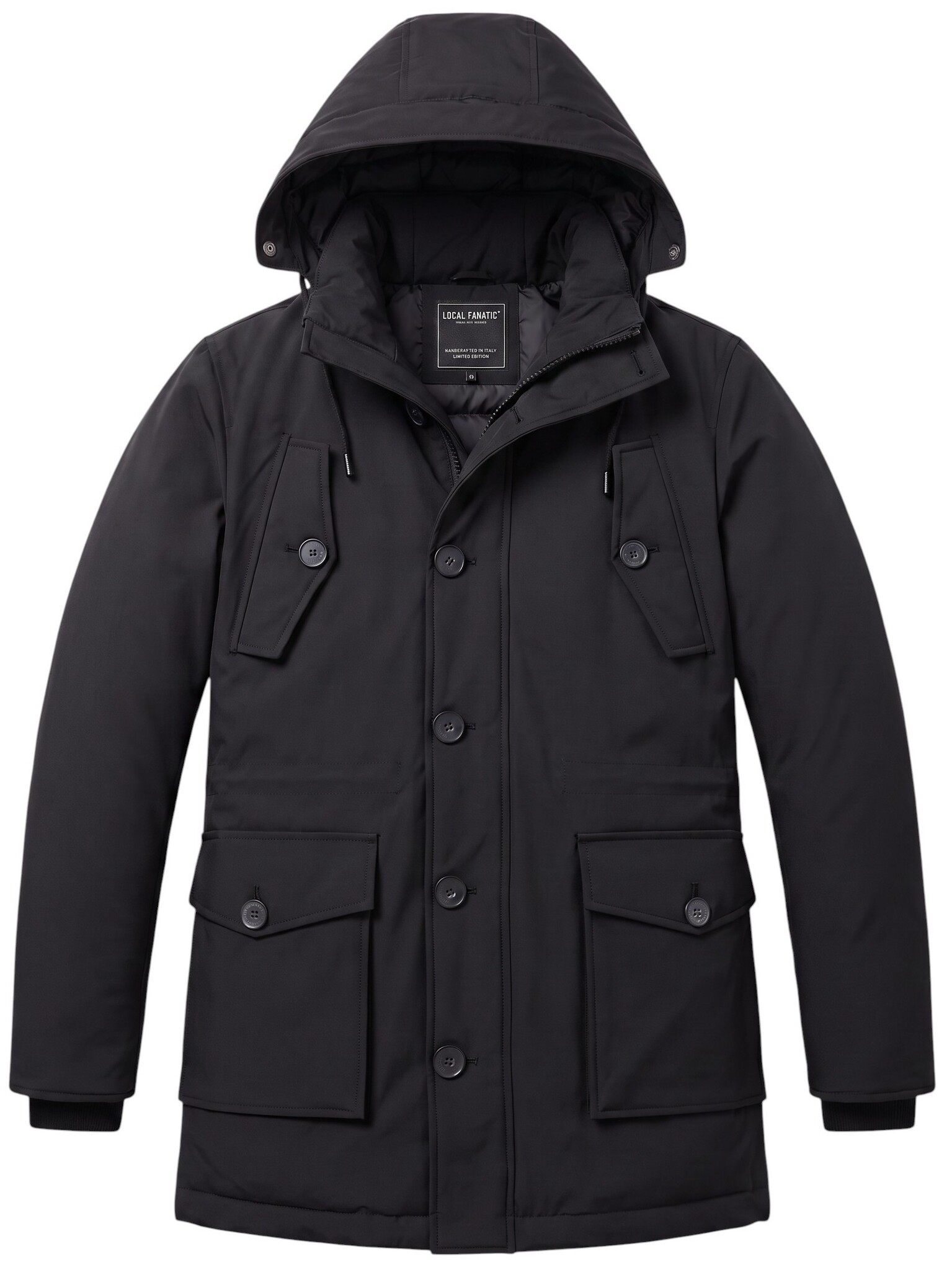 Gewatteerde Jassen - Heren Winterjassen Volwassen - LF8202 - Zwart-1