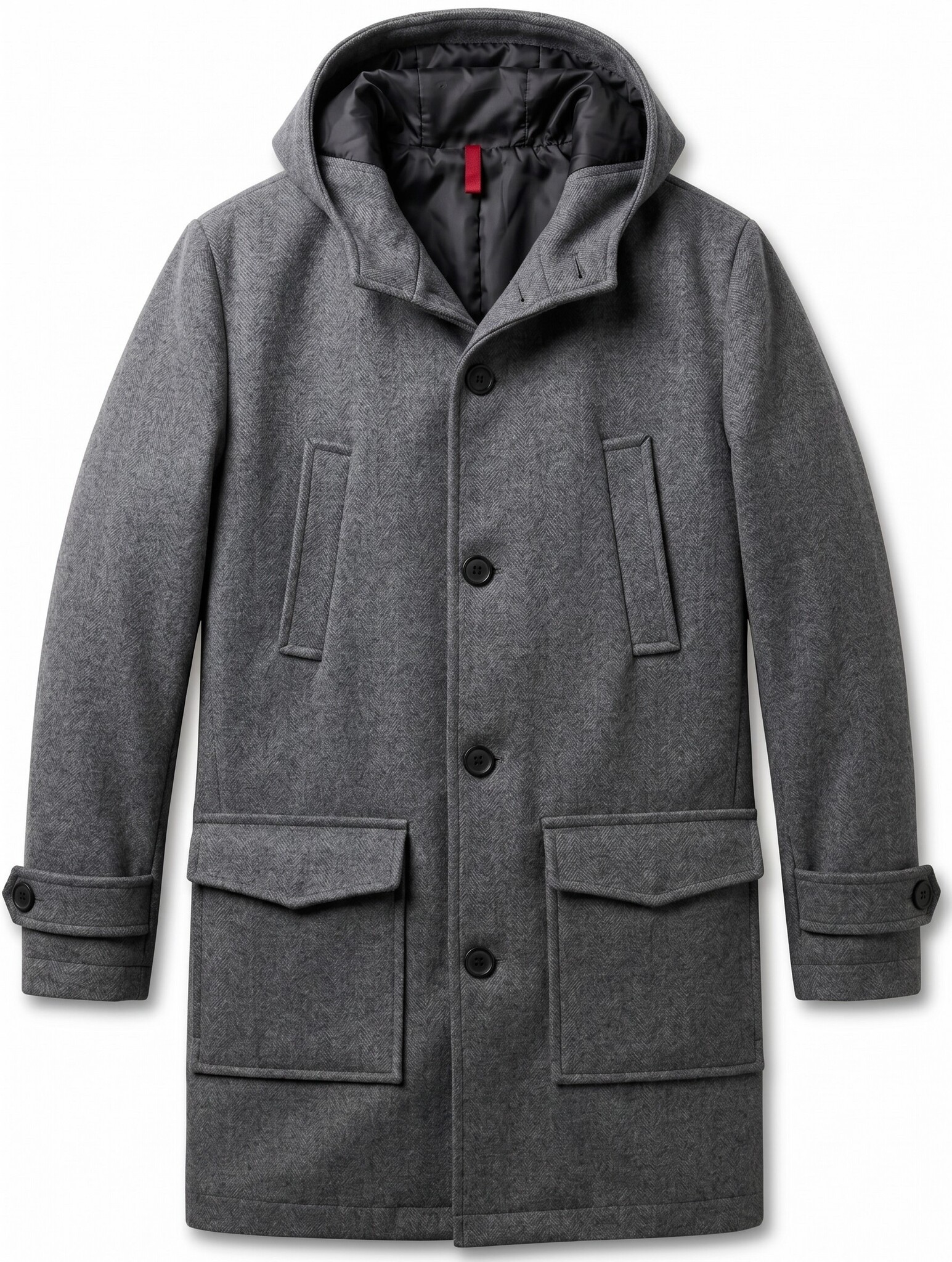 Trenchcoat Heren - Parka Heren Winterjas - LF8931 - Grijs-1