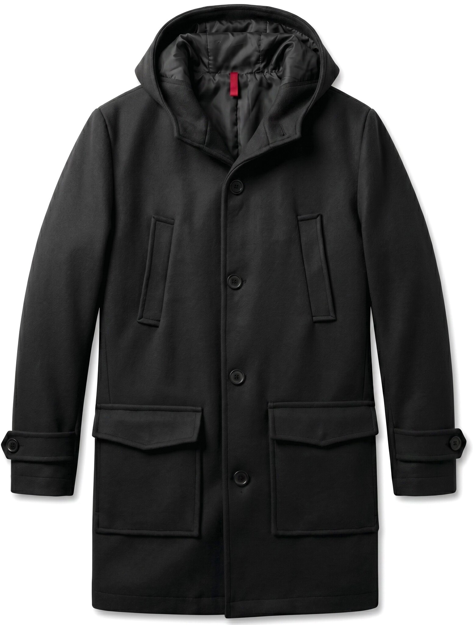 Trenchcoat Heren - Parka Heren Winterjas - LF8931 - Zwart-1