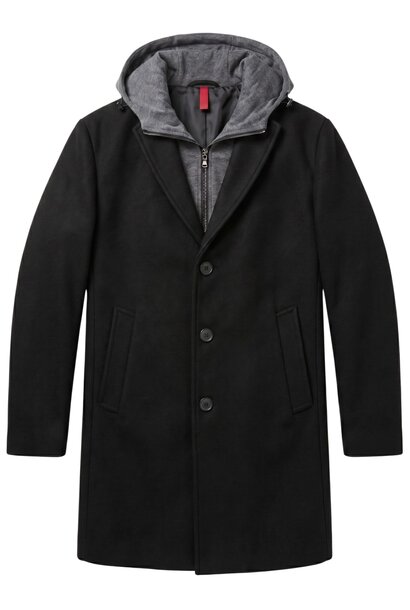 Mantel Jas Heren - Parka Heren Winterjas - LF807 - Zwart
