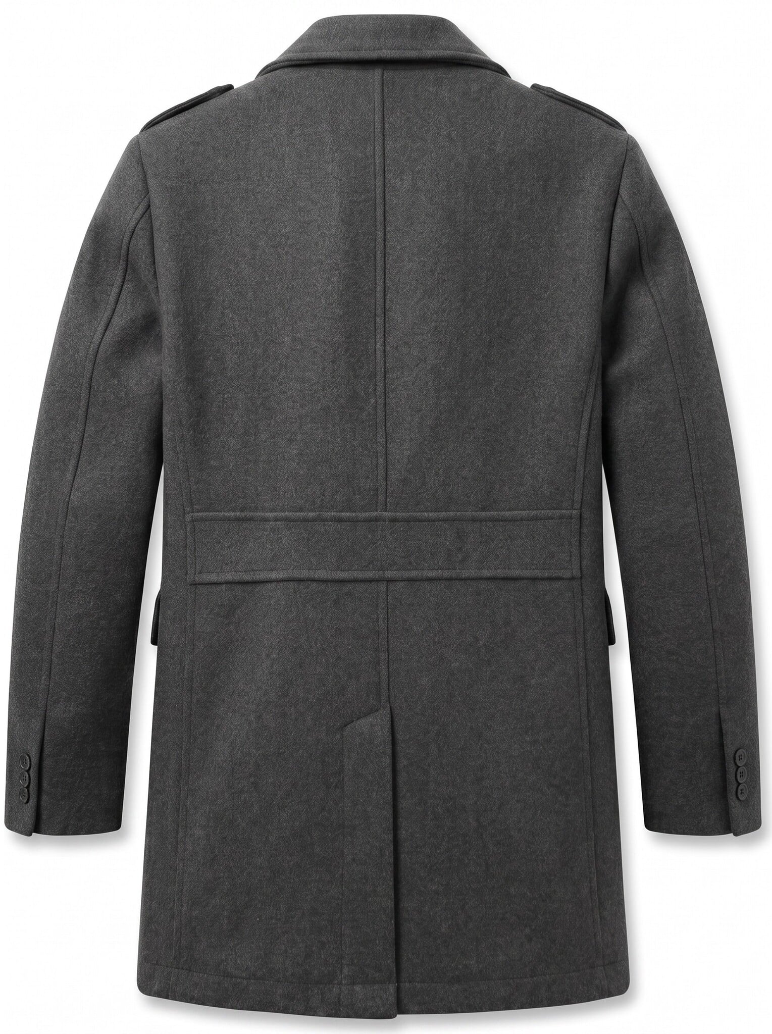 Overcoat Heren - Heren Mantel Halflang - LF805 - Grijs-2