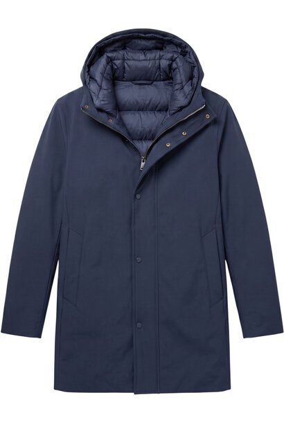 Winterjas Heren Waterdicht - Lange Jas Heren - LF8518 - Blauw