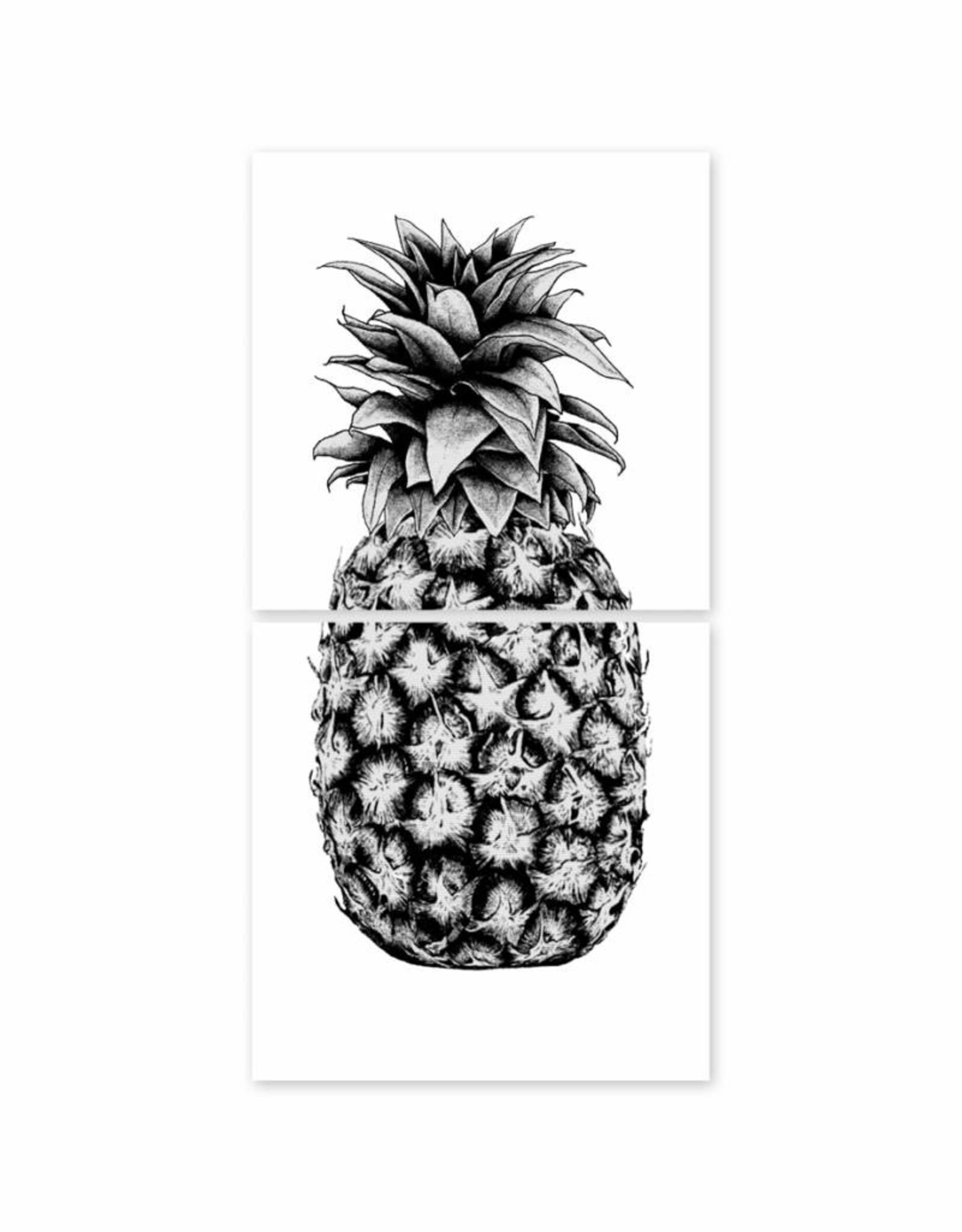 Boubouki Muur/tegelsticker Ananas