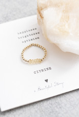 A Beautiful Story Ring 'Beauty' - Citrine Gold