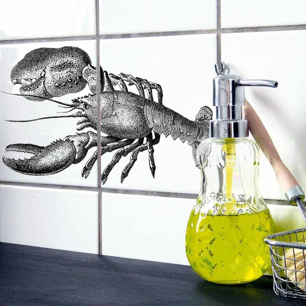 Boubouki muur / tegelsticker 'Lobster'