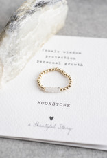A Beautiful Story Ring 'Beauty' - Moonstone Gold