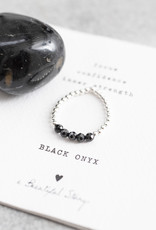 A Beautiful Story Ring 'Beauty' - Black Onyx Silver