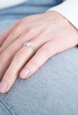 A Beautiful Story Ring 'Beauty' - Blue Lace Agate Silver