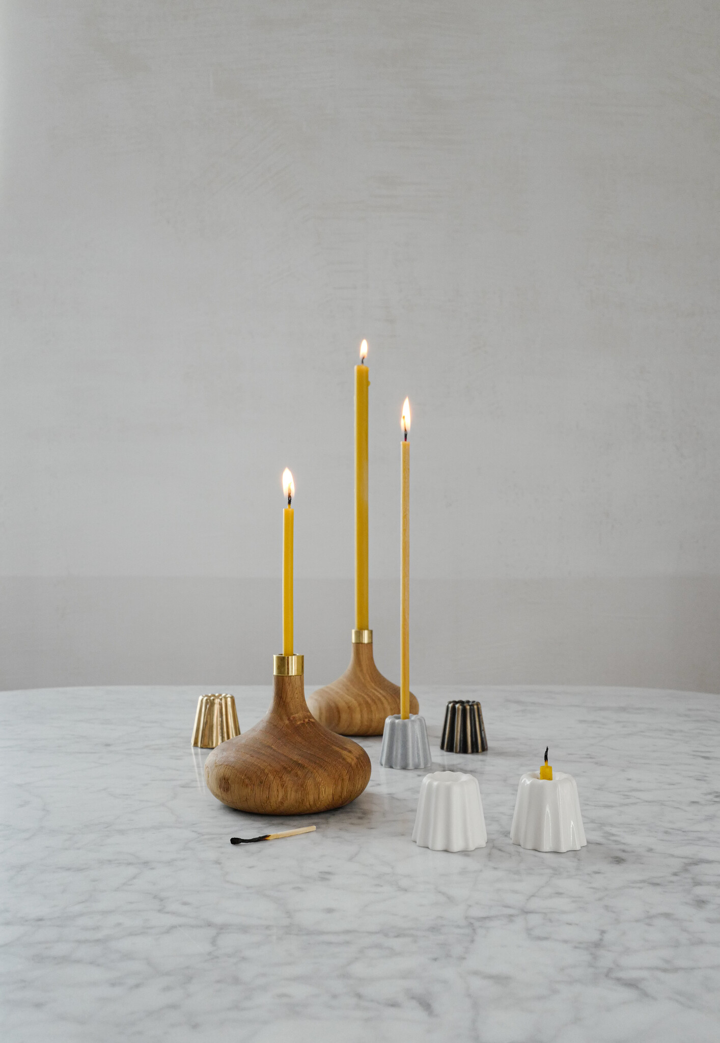 OVO Oak Candleholder