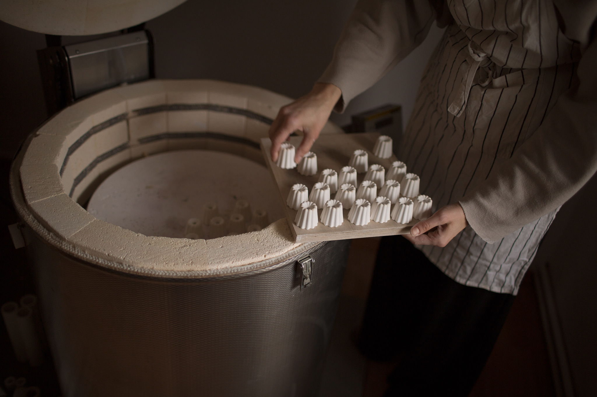 OVO kandelaar porcelein - glossy