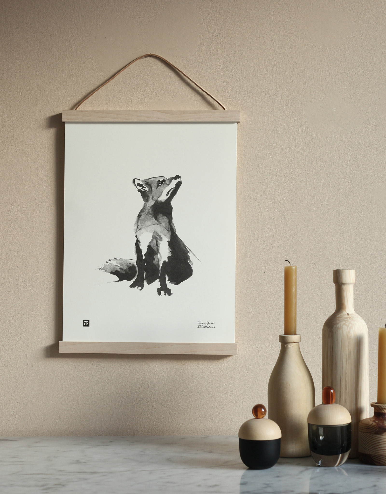 Teemu Jarvi Poster 'Fox' 30x40 cm