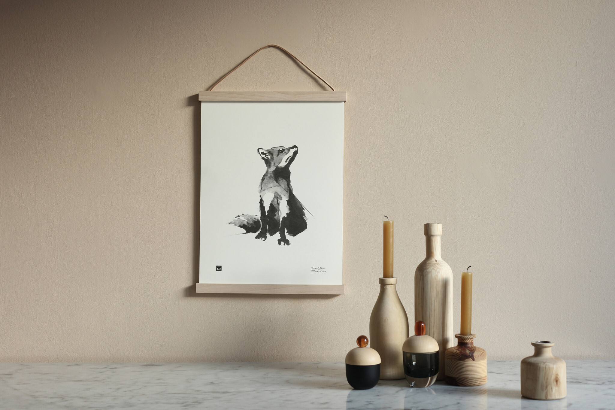 Teemu Järvi Poster 'Fox' 30x40 cm