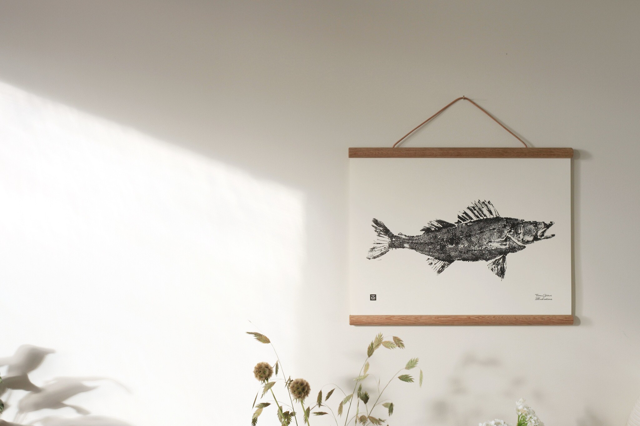 Teemu Järvi Poster 'Pike Perch' 40x30 cm