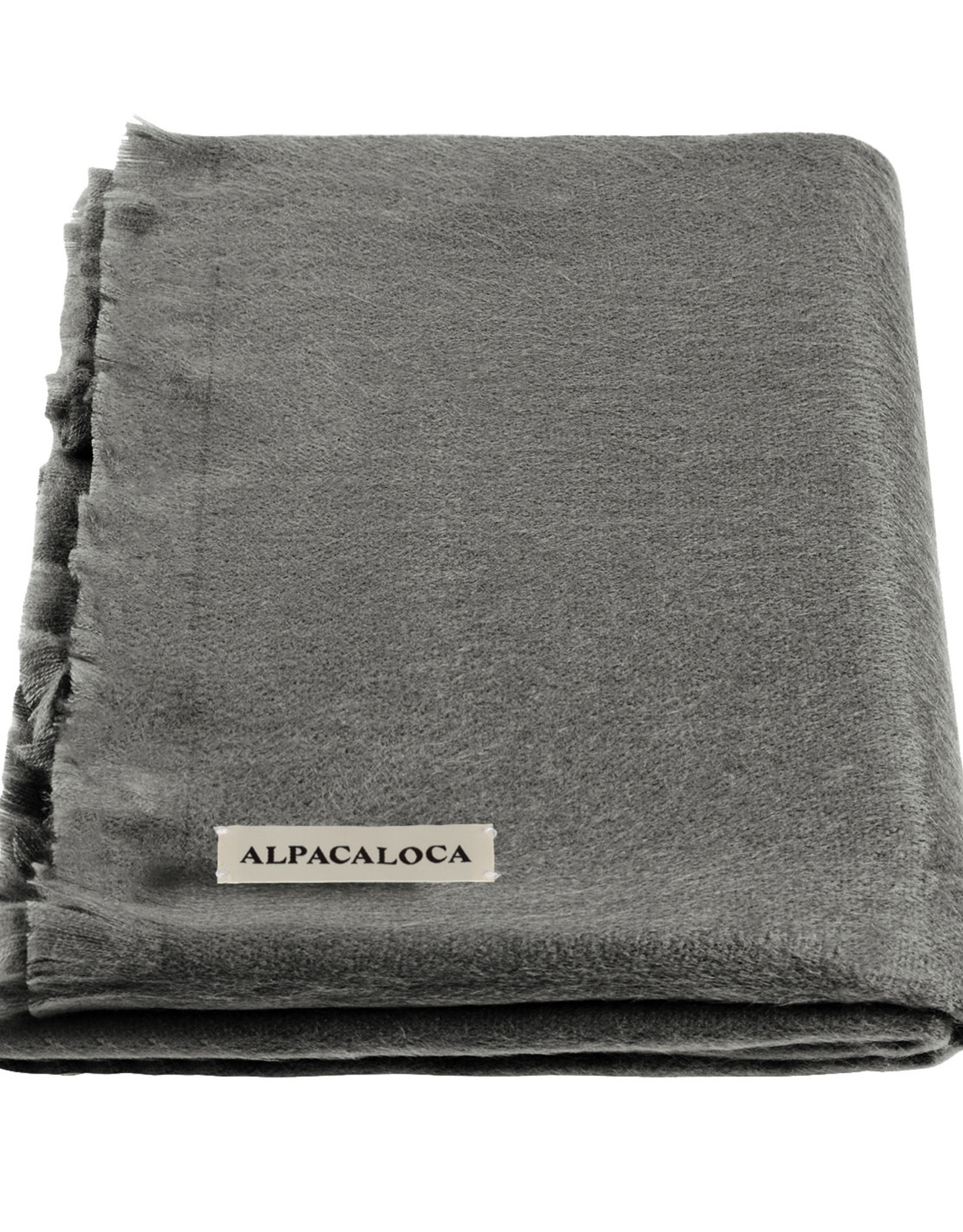 Alpacaloca sjaal alpaca - antraciet