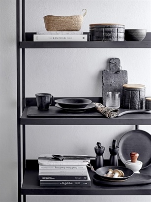 Bloomingville Tray zwart accacia