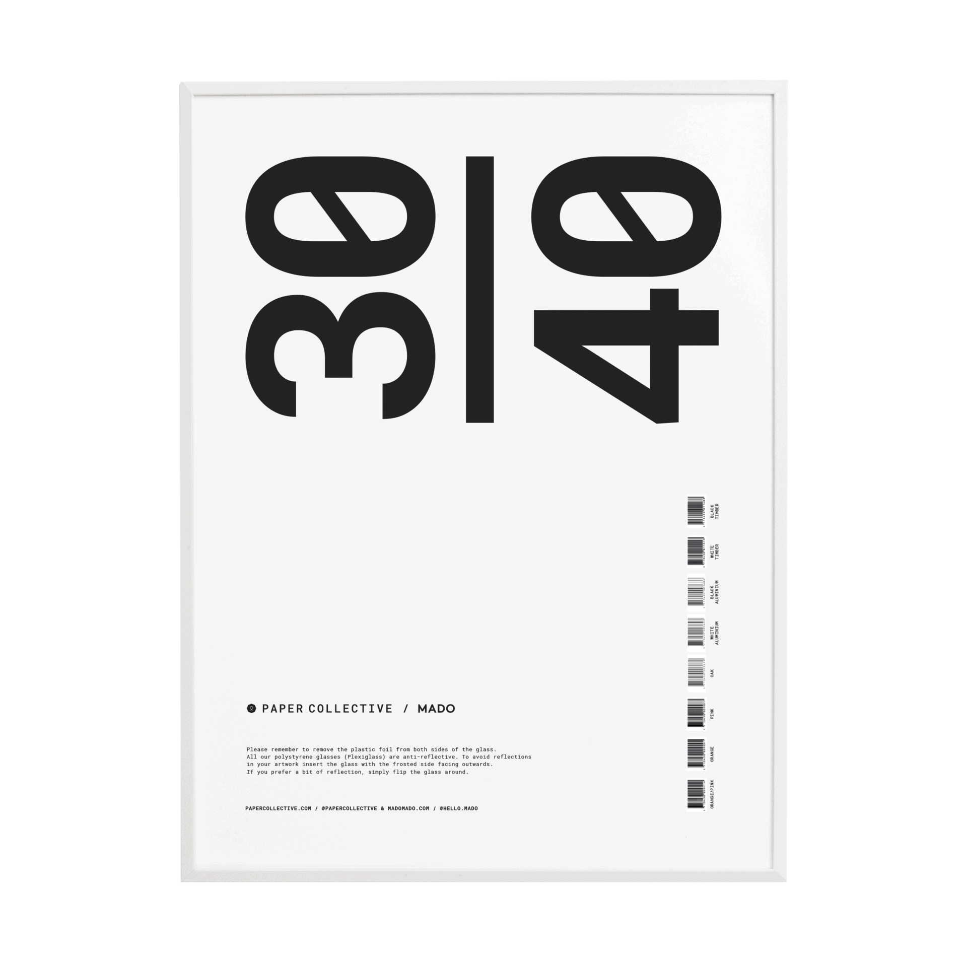 Paper Collective Frame wit hout  30x40cm