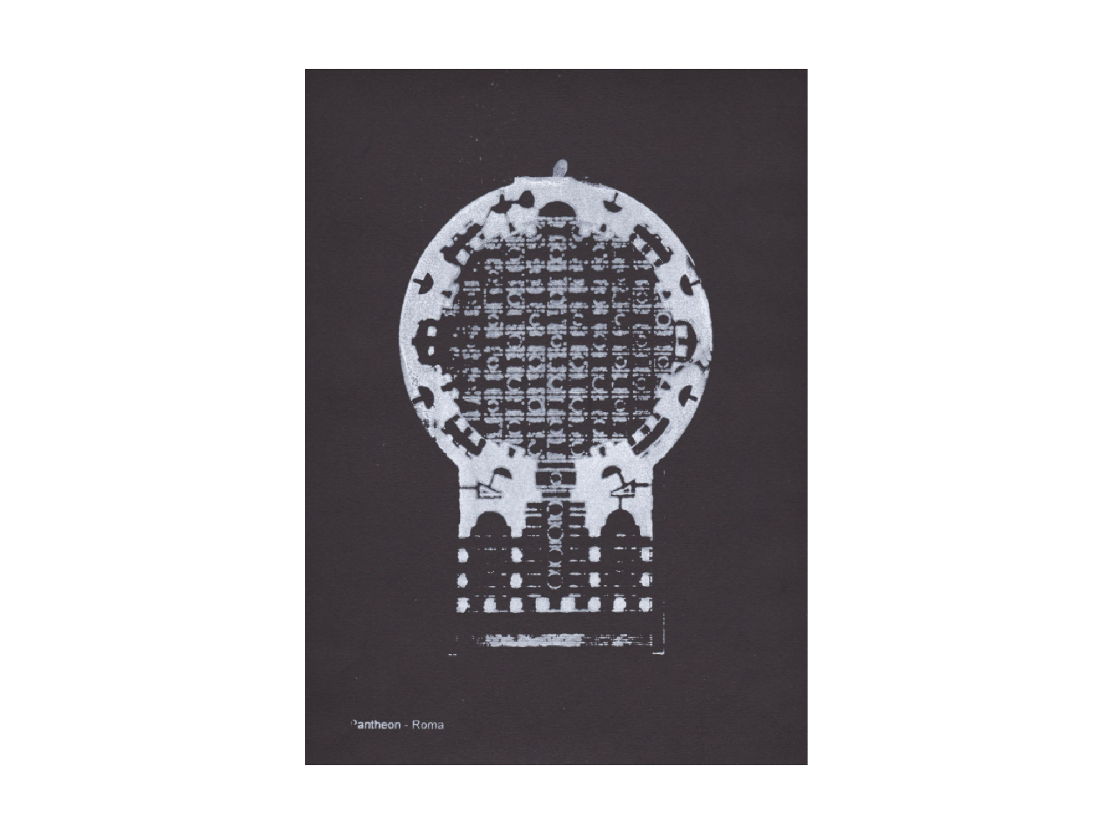 Pernille Folcarelli Artcard A5 Pantheon 1 Roma