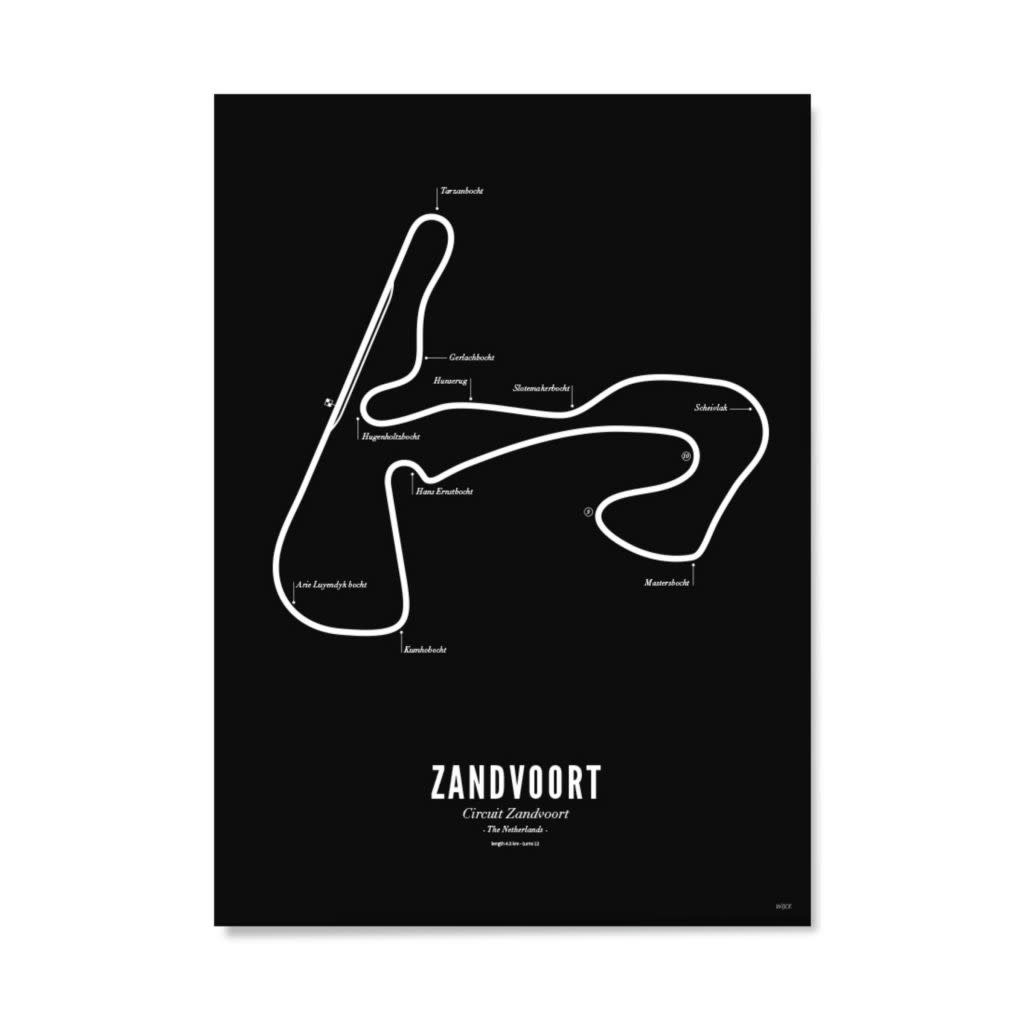 Wijck Poster Circuit Zandvoort - diverse maten