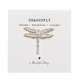 A Beautiful Story Brooch Dragonfly - silver