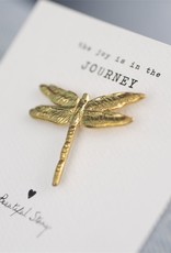 A Beautiful Story Brooch Dragonfly - gold