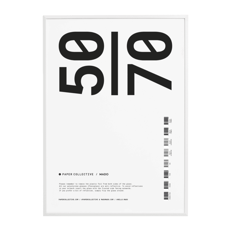 Paper Collective Frame Wit 50x70 cm